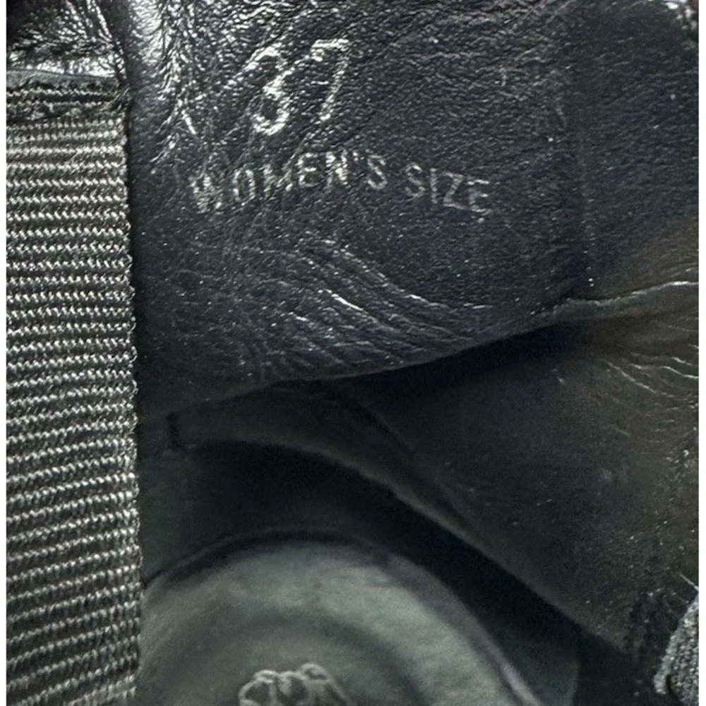 Tod's Chelsea Black Ankle Boots Women's Size 7 / 37 EU Shoes Leather